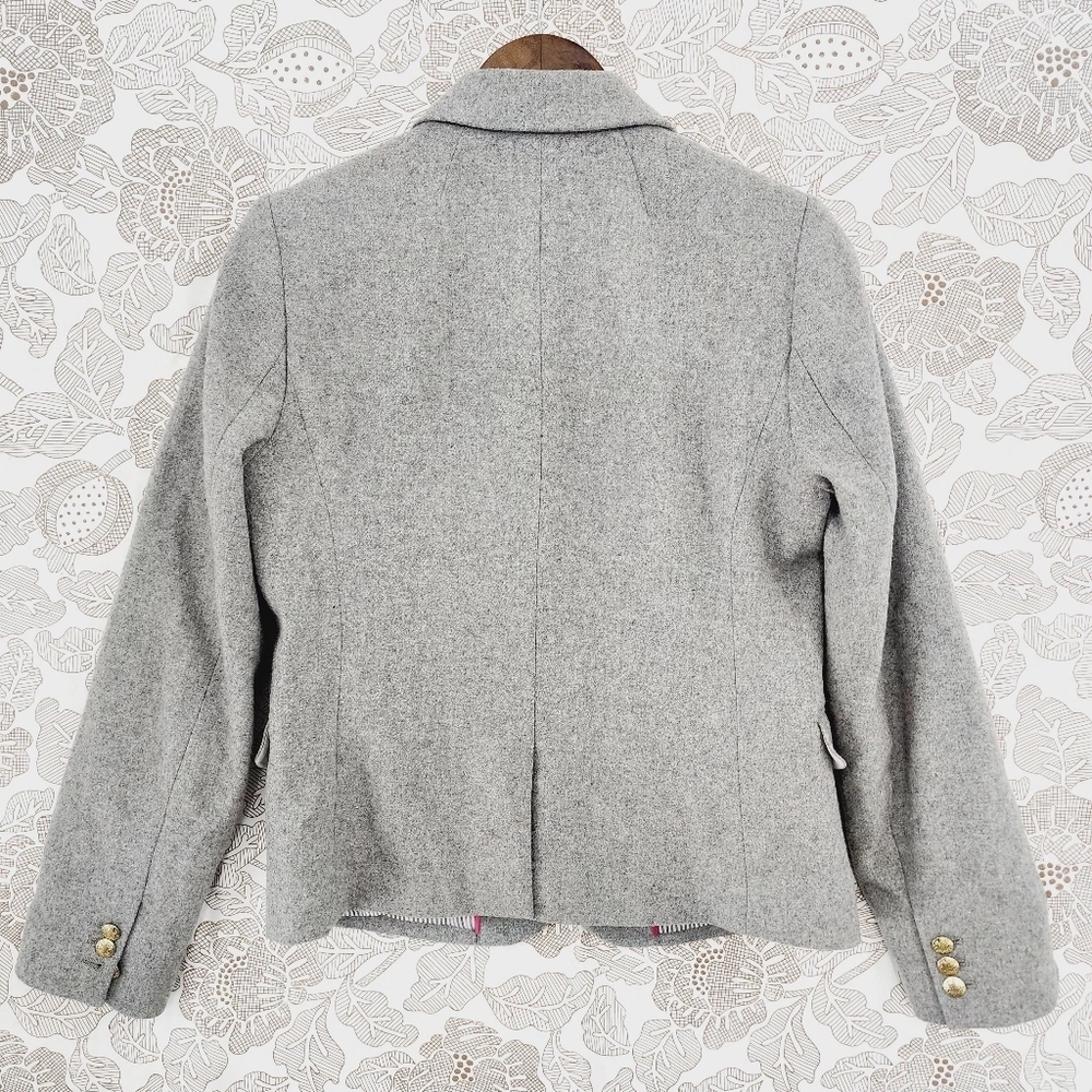 J. Crew Light Gray Wool Blend Blazer - Picture 2 of 8